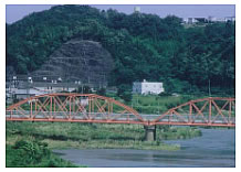 Scenic view of Oda River from