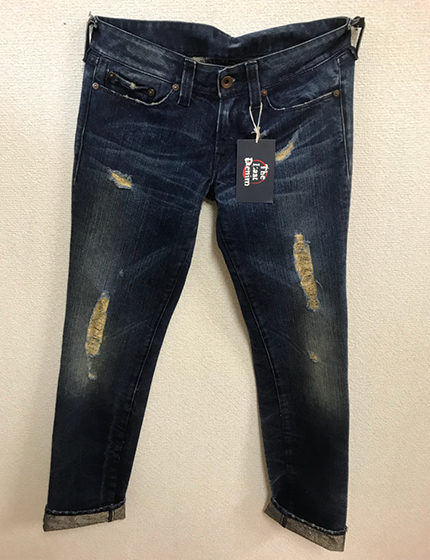 WASHED 5 POCKETS JEANS