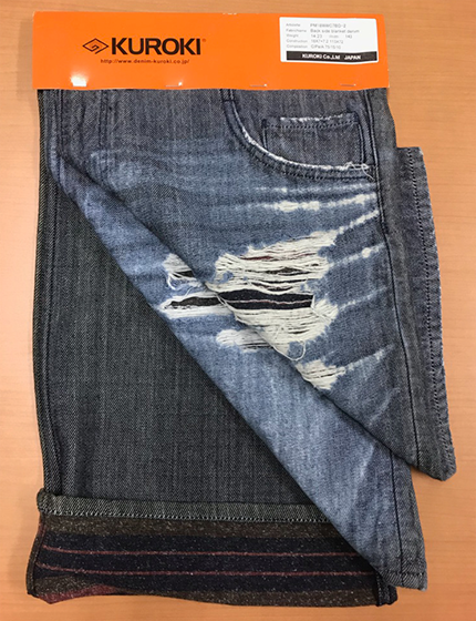 DOUBLE WEAVING DENIM DYED IN INDIGO