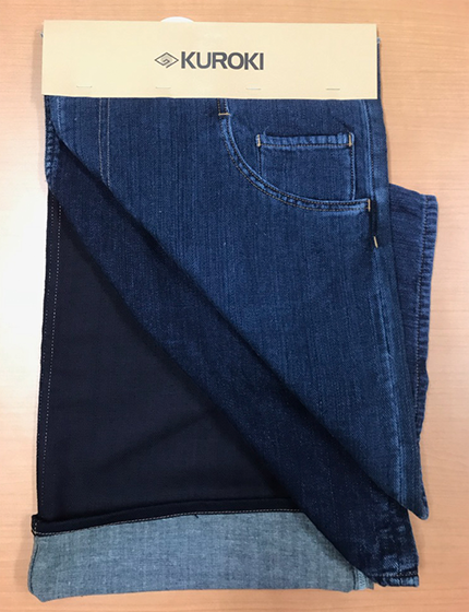 DOUBLE WEAVING DENIM DYED IN INDIGO