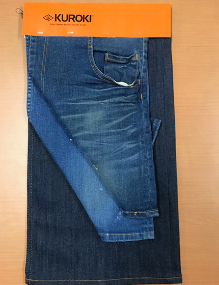 COMFORTABLE STRETCH DENIM DYED IN NATURAL INDIGO