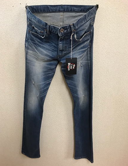 WASHED 5 POCKETS STRETCH JEANS